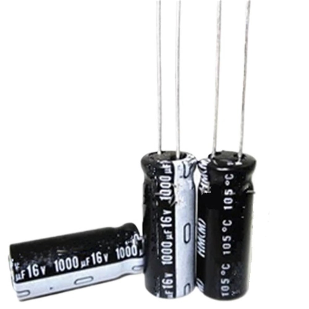 100 PCS 16V 1000UF Aluminum Electrolytic Capacitors Size:10X20