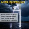 SRNSAEB Heavy Duty Surveillance Camera Mounting Pole Metal, Detachable Surveillance Camera Post/Remote Cameras Poles, Residential Area Industrial Park Around Schools(6.0m/19.7ft) view 4