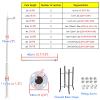 Ground Mounting Pole for Security Camera, Detachable Surveillance Stand Post with Ground Cage for Backyard/Walkway, Industrial Commercial Home Use(ligjt Grey,H 3.0m (9.8')) view 2