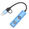 Bewinner AI USB 3.0 HUB Voice Transcription for Business Travel, 5 in 1 Workers Relet, Space Gray view 2