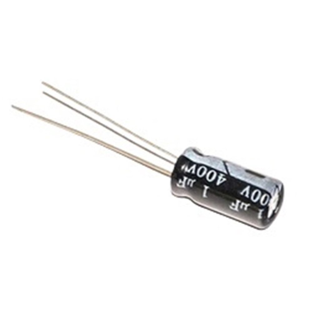 100 PCS 400V 1UF Electrolytic Capacitor Volume 6X11
