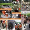 BYFSRUS Fire Rescue Tripod System, Confined Space Tripod with 7ft Bracket & 1200IBS Winch, Folding fire Rescue Tripod for Subway shafts Sewerage Construction site view 3