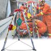 BYFSRUS Heavy Duty Rescue Tripod with Hand Winch and Anti-Fall Safety for Confined Space Lifting and Emergency Rescue Operations view 1