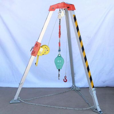 BYFSRUS Rescue Tripod for Confined Spaces - Heavy-Duty Access Equipment for Deep Wells & Aerial Work Includes Fall Protection Safety Features