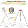 BYFSRUS Aluminum Rescue Tripod, Confined Space Tripod with 1200LBS Winch & 30m Wire Rope, Rescue Tripod for Sewer Wellhead, Easy to Assemble, Confined Space Tripod Kit view 2