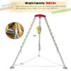 BYFSRUS Aluminum Rescue Tripod, Confined Space Tripod with 1200LBS Winch & 30m Wire Rope, Rescue Tripod for Sewer Wellhead, Easy to Assemble, Confined Space Tripod Kit view 3