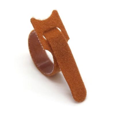 100pcs Releasable Cable Ties Plastics Fastening Reusable Tie 150 200 250 300mm Straps Nylon Wrap Zip Bundle Bandage Cable Management(Brown,150mm)