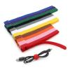 100pcs Releasable Cable Ties Plastics Fastening Reusable Tie 150 200 250 300mm Straps Nylon Wrap Zip Bundle Bandage Cable Management(Brown,150mm) view 2
