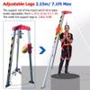 BYFSRUS Emergency Rescue Tripod Kit for Traditional Confined Spaces, Aluminum Heavy Duty Sewer Lifting and Rescue Equipment/Construction Tripod, Well Underground Pipe Tunnel Use (Color : 2 view 4