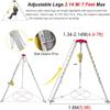 BYFSRUS Confined Space Tripod Kit Heavy Duty Tripod Rescue System 1200Lbs 1800 2600 Lbs, Safety Fire Rescue Tools Derrick Crane for High Places/Cliffs/Well/Underground Pipe/(2600LBSWinch+F view 4