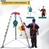 WQPMRMG Heavy-Duty Rescue Tripod for Confined Spaces, Fire Safety Tripod, Fall Protection Kit, Confined Space Tripod System, Emergency Rescue Equipment view 2