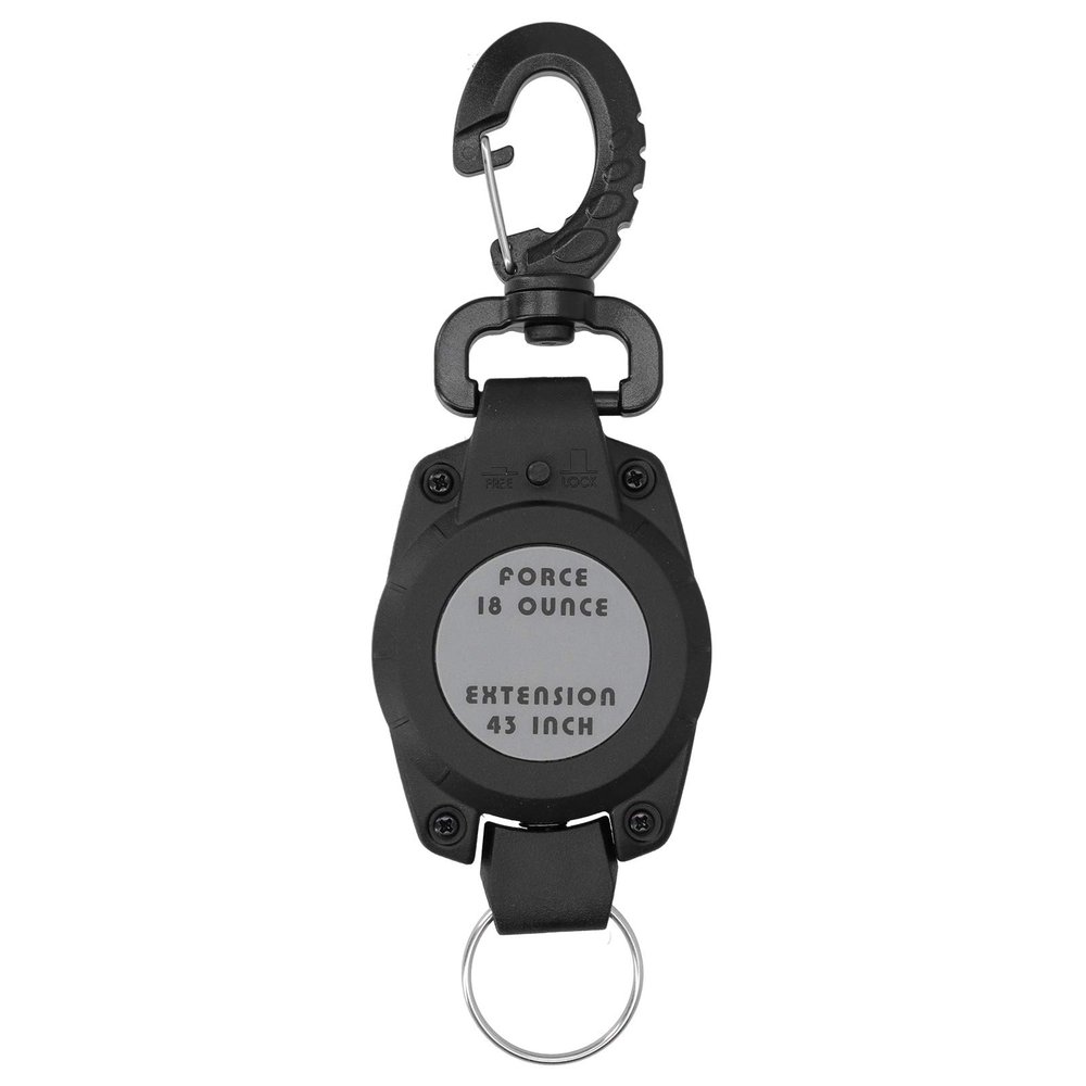 Cufaee Retractable Keychain, Anti Lost Diving Hook Key Ring, Scuba Diving Retractable Gear Tethers for Scuba Diving Gauges Flashlights Cameras