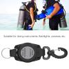Cufaee Retractable Keychain, Anti Lost Diving Hook Key Ring, Scuba Diving Retractable Gear Tethers for Scuba Diving Gauges Flashlights Cameras view 2