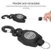 Cufaee Retractable Keychain, Anti Lost Diving Hook Key Ring, Scuba Diving Retractable Gear Tethers for Scuba Diving Gauges Flashlights Cameras view 3