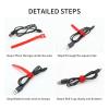 50pcs Releasable Cable Ties Wire Organizer 15 20 25 30cm Nylon Hook Loop Straps Wrap Zip Bundle Bandage Tie Plastics Fastening Cable Management(Red,12x150mm) view 4