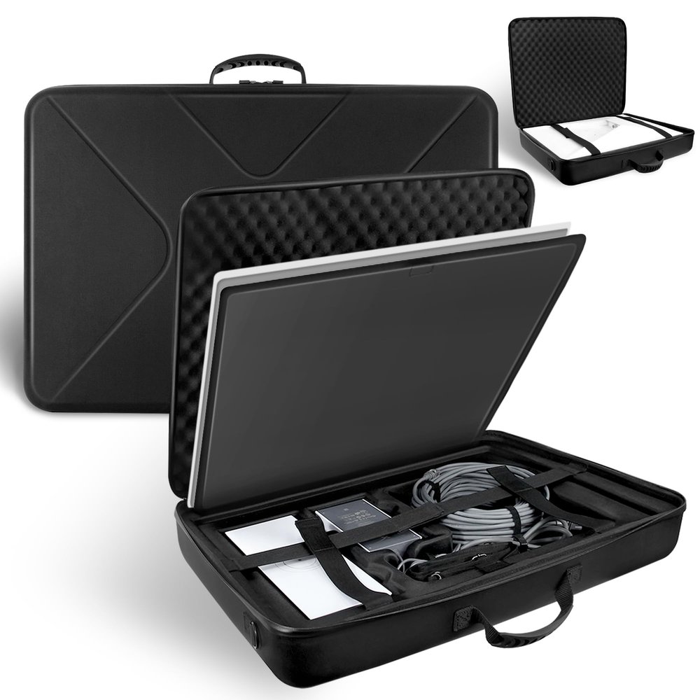 Carrying Case for Standard Starlink Gen 3,Waterproof Travel Hard EVA Storage Box,Shockproof Case for Starlink Satellite Dishes Gen 3 Accessories,Camping and RV,Black
