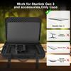 Carrying Case for Standard Starlink Gen 3,Waterproof Travel Hard EVA Storage Box,Shockproof Case for Starlink Satellite Dishes Gen 3 Accessories,Camping and RV,Black view 3