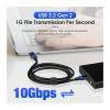 10Gbps USB 3.2 Gen 2 Type C Cable, Compatible For IPhone 15 Pro Max Macbook IPad Samsung USBC Data Charger 3A Fast Charge A To C 1m 2m 3m 5m(1.5m) view 2