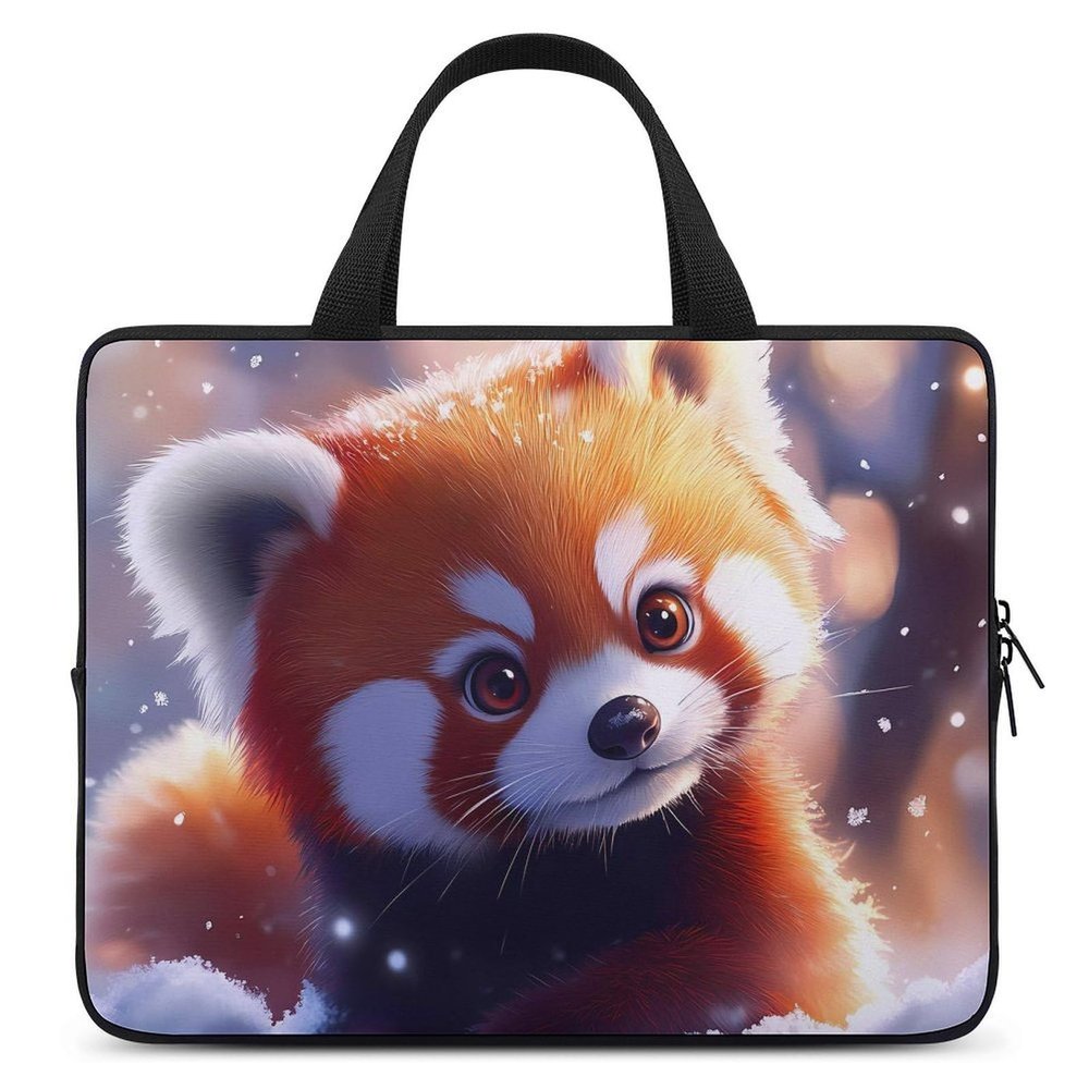 Red Panda Laptop Bag Lightweight Computer Bag Carrying Case for Work Business