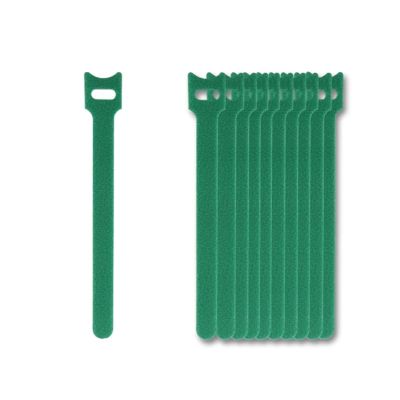 100PCS Reusable Cord Organizer Keeper Holder, Fastening Cable Ties Straps For Phones Wire Wrap Managemen Cable Management(Green,12x300mm)