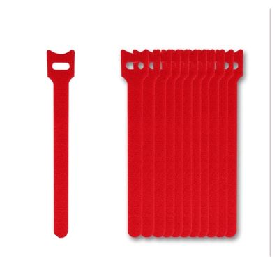 100PCS Reusable Cord Organizer Keeper Holder, Fastening Cable Ties Straps For Phones Wire Wrap Managemen Cable Management(Red,12x300mm)