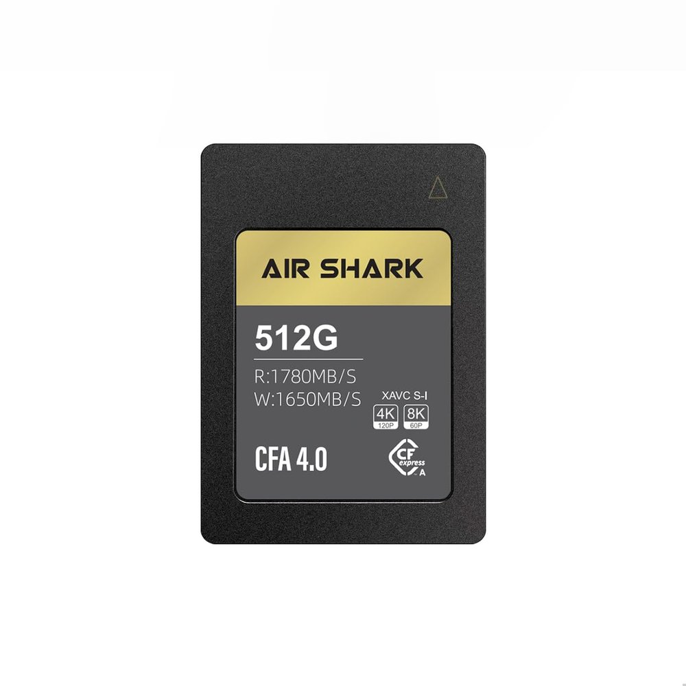 AirShark CFA 4.0 CFexpress high-Speed Memory Card, 512GB, high-Speed 1780MB/s Read 1650MB/s Write, Compatible with 4K/8K, Supports Full Format Recording