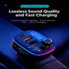 TISONNY Bluetooth FM Transmitter for Car, with Dual Fast Charging (QC3.0 & PD 20W), Qualcomm 5.0 Chip, Hands-Free Calling, Support USB/TF Card Playback, Plug and Play for All Cars view 3