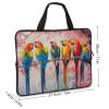 Cherry Flowers Parrot Bird Laptop Bag Lightweight Computer Bag Carrying Case for Work Business view 3