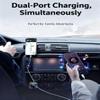 TISONNY Car Bluetooth 5.3 FM Transmitter for Old Cars, 30W PD & 18W QC3.0 Fast Charger, Hands-Free Calling, Voice Assistant, LED Light view 4