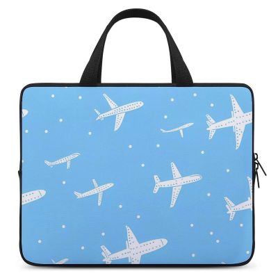 Airplane Print Laptop Bag Lightweight Computer Bag Carrying Case for Work Business