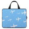 Airplane Print Laptop Bag Lightweight Computer Bag Carrying Case for Work Business view 1