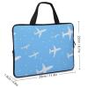 Airplane Print Laptop Bag Lightweight Computer Bag Carrying Case for Work Business view 3