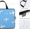 Airplane Print Laptop Bag Lightweight Computer Bag Carrying Case for Work Business view 4