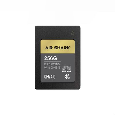 AirShark CFA 4.0 CFexpress high-Speed Memory Card, 256GB, high-Speed 1700MB/s Read 1600MB/s Write, Compatible with 4K/8K, Supports Full Format Recording