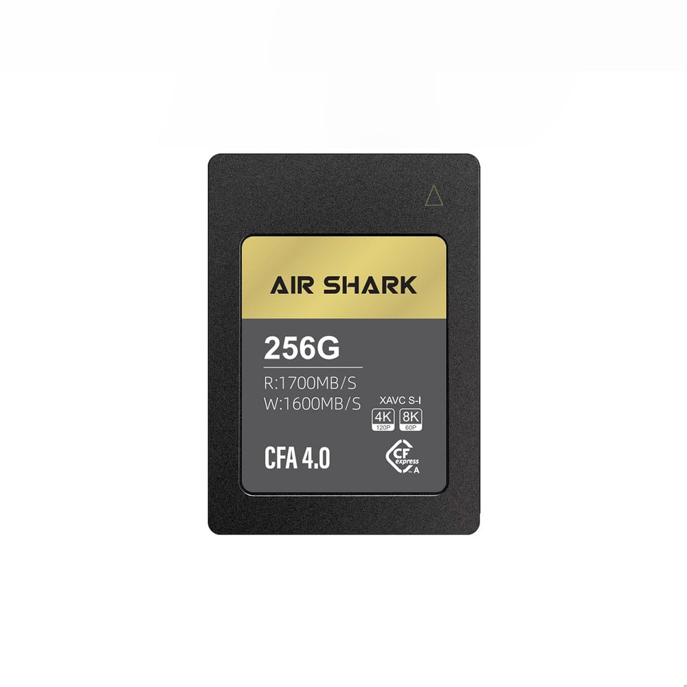 AirShark CFA 4.0 CFexpress high-Speed Memory Card, 256GB, high-Speed 1700MB/s Read 1600MB/s Write, Compatible with 4K/8K, Supports Full Format Recording