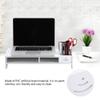 GOTOTOP White Monitor Stand Computer Monitor Stand Laptop Display Riser PC Stand with Storage Shelf No Tools Assembly Mortise and Tenon Design for Neck Spine Comfort view 3