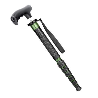 Tomvorks 61 Inch Camera Monopod Photography Monopod Aluminum Alloy 6-Section Adjustable 155cm 10kg Load with Removable Climbing Stick Head for DSLR Mirrorless Camera Gimbals (Green)