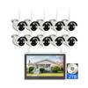 AKAVIG 10CH Wireless WiFi Security Cameras System with Monitor NVR, 3MP Business Plug and Play Surveillance Kit with Audio Recording Motion Detection, Night Vision, with 2T Hard Disk view 1