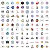 110PCS Cute Volleyball Stickers for Water Bottles Laptop Luggage Phone Backpack Sports Sticker for Kids Teens Adults, Vinyl Waterproof Cool Decals Gifts for Friends view 3