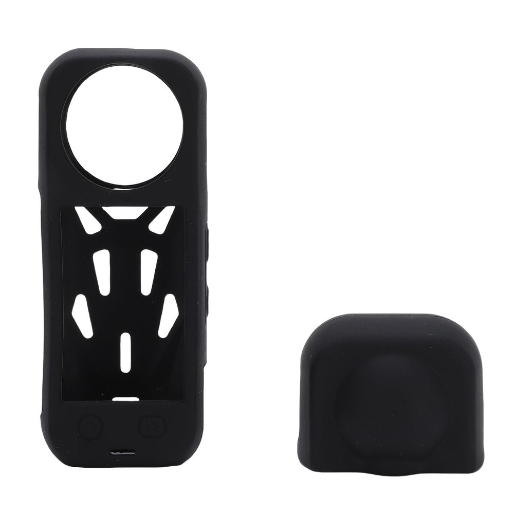Bewinner Silicone Case Lens Layer Suitable for X5 Heat Dissipation Elegant Decorative Touch for Panoramic Filming Fans (Black)