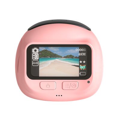 720P Rose Transportable Camera with Constructed in Creative Overlays Simple Tap Action Excellent Teenage School Tasks Dense Student Travel Camera