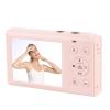 Bewinner 18x Zoom 80MP Dual Digital Camera of WiFi Vlog AF AUTO Focus for Content and Traveling Creators (Pink) view 3
