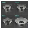 Zinc Alloy Wire Hole Cover Outlet Port Table Computer 10pcs Desk Round Cable Grommet Line Holder(Matte Black,50mm) view 3