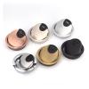 Zinc Alloy Wire Hole Cover Outlet Port Table Computer 10pcs Desk Round Cable Grommet Line Holder(Matte Black,50mm) view 4
