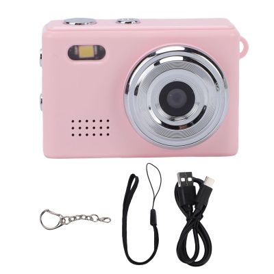 Digital Camera, 1080P HD 2MP Keychain Digital Camera, Compact Portable Cameras for Photography, Mini Camera for Boys Girls (Pink)