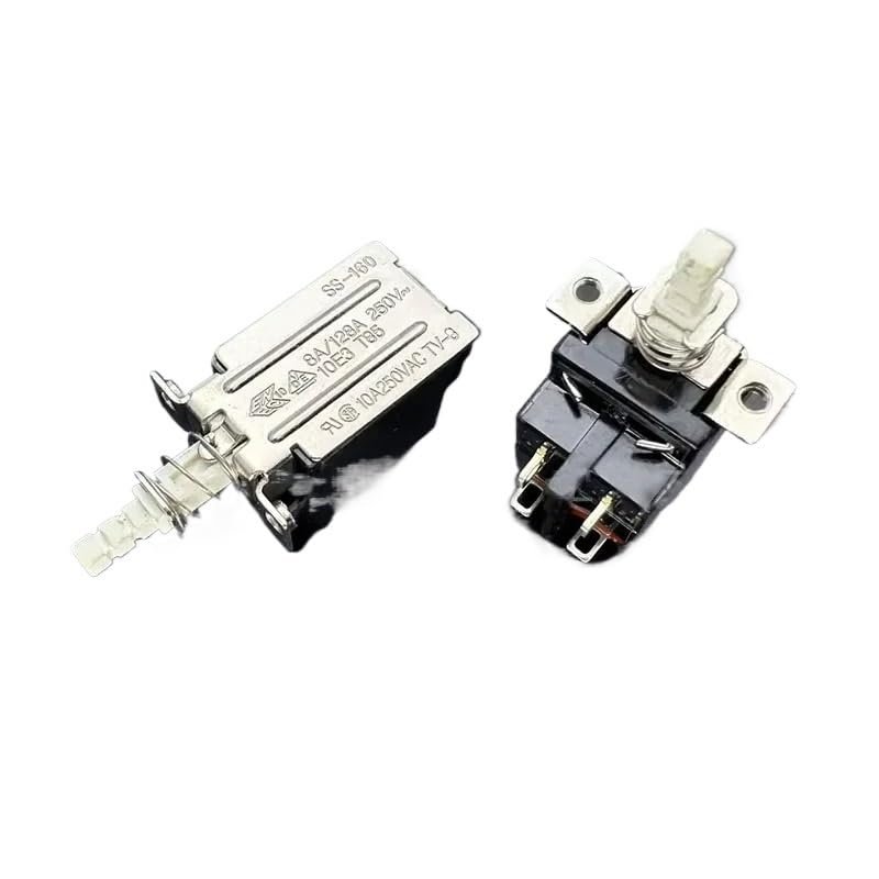 DWBPGVUN 2PC SS-160 self-Locking 4-pin Power Switch TV-8 High Current 10A250V Power Amplifier Key Button