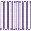 8PCS 12-Inch Silicone Cable Ties, Bendable Rubber Twist Ties, Reusable Twist Ties for Cords, gear ties for Organizing, Bundling (Purple) view 1