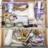 8PCS 12-Inch Silicone Cable Ties, Bendable Rubber Twist Ties, Reusable Twist Ties for Cords, gear ties for Organizing, Bundling (Purple) view 4