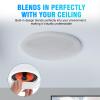 STUDIOFINIX 4-Inch Bluetooth Ceiling Speaker System with A 2-Channel Wall Amplifier,240W Max Power Output Pair - Perfect for Clear Sound in Living Room, Office, Kitchen, Basement & Covered Patio view 2