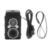 Mini Retro Digital Camera, 1080P HD 12MP Portable Twin Lens Style Vintage Camera, Pockets Vlog Digital Cameras with Wrist Strap for Teens Adults Beginner view 1